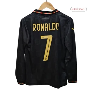Portugal Pantera Negra Langermet Matchdrakt Ronaldo #7 – VM 2026