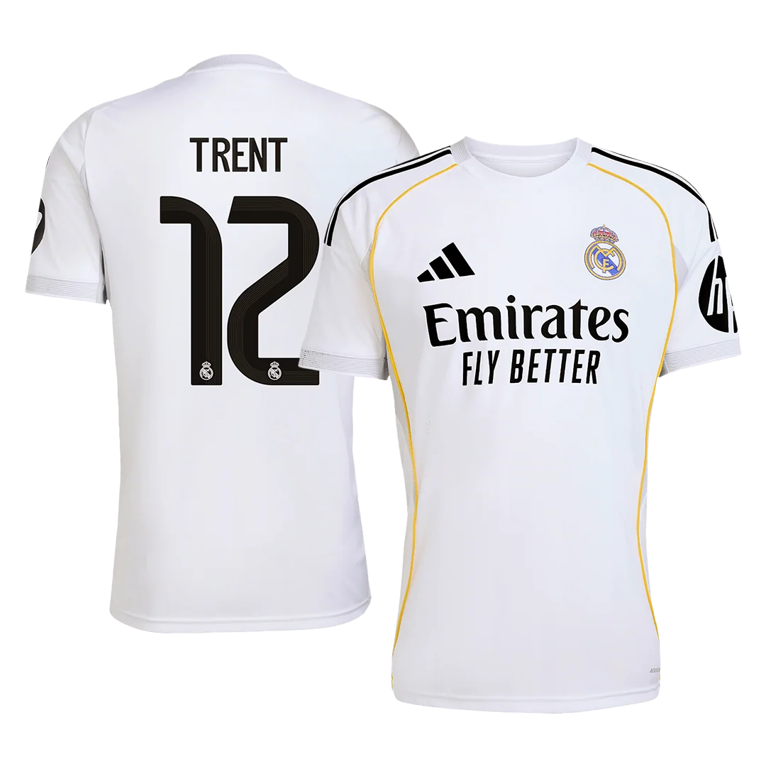 TRENT #12 Real Madrid Hjemme Hvit Herrer Fan-drakt 2025/26 - Image 2