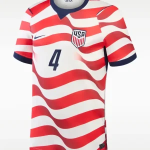 USA Hjemme Herrer Fan-drakt Tyler Adams #4 – VM 2026